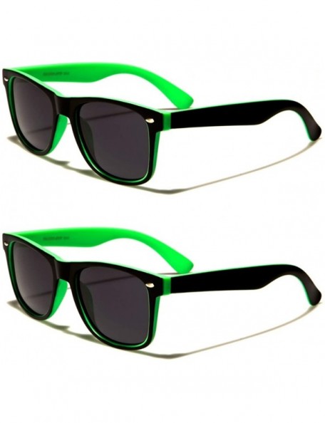 Wayfarer Unisex 80's Retro Classic Trendy Stylish Sunglasses for Men Women - CJ196Q2U4UN $10.39