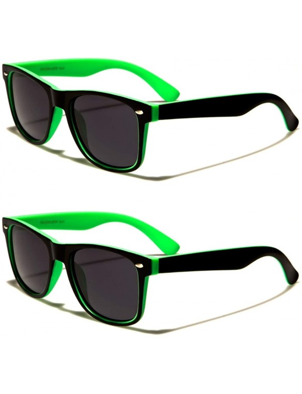 Wayfarer Unisex 80's Retro Classic Trendy Stylish Sunglasses for Men Women - CJ196Q2U4UN $10.39