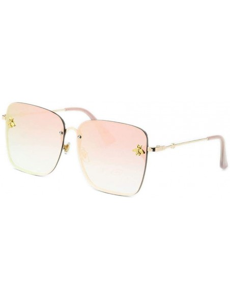 Square Square Metal Sunglasses Retro Sunglasses for Men and Women - 4 - C6198QZDWZ0 $27.04