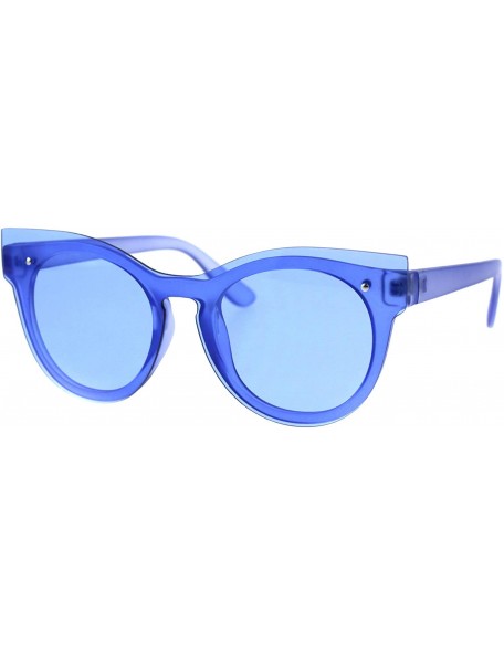 Butterfly Womens Fashion Sunglasses Unique Layered Lens & Frame UV 400 - Blue - CF18KONEZ8G $8.23