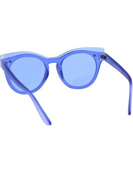 Butterfly Womens Fashion Sunglasses Unique Layered Lens & Frame UV 400 - Blue - CF18KONEZ8G $8.23