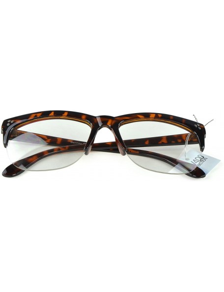 Oversized Unisex Modern Bold Fashion UV Lens Sunglasses in Assorted Colors - Tortoise - CB129KC0LAX $7.20