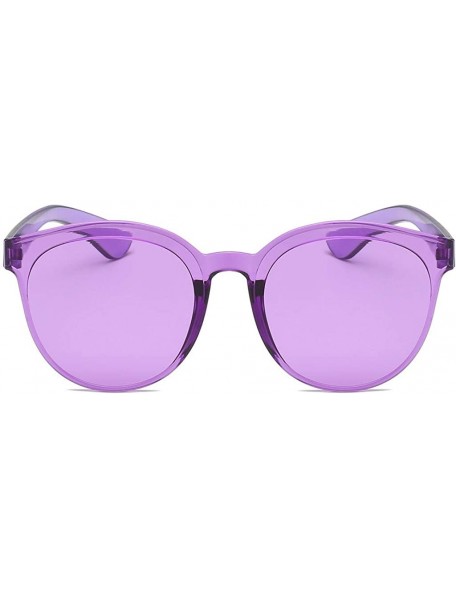 Rimless Fashion Jelly Design Style Sunglasses Classic Retro Sunglasses Resin Lens Sunglasses Ladies Shades - Unisex - CC199Y3...