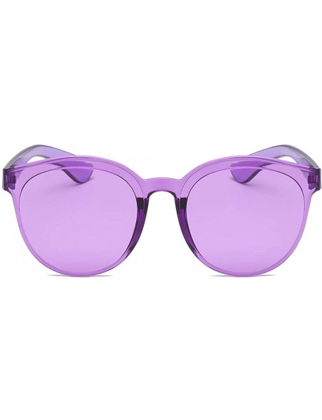 Rimless Fashion Jelly Design Style Sunglasses Classic Retro Sunglasses Resin Lens Sunglasses Ladies Shades - Unisex - CC199Y3...