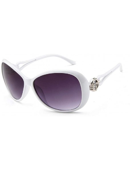 Oval Vintage Polarized Oval shape Sunglasses for Women Classic Designer Style UV400 Protection Frame - C21960SCS59 $26.30