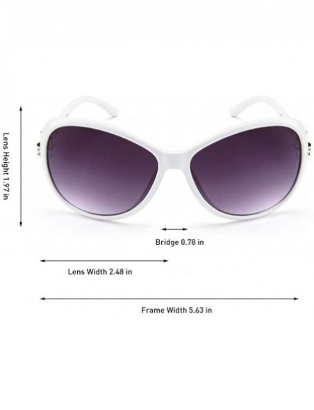 Oval Vintage Polarized Oval shape Sunglasses for Women Classic Designer Style UV400 Protection Frame - C21960SCS59 $11.96