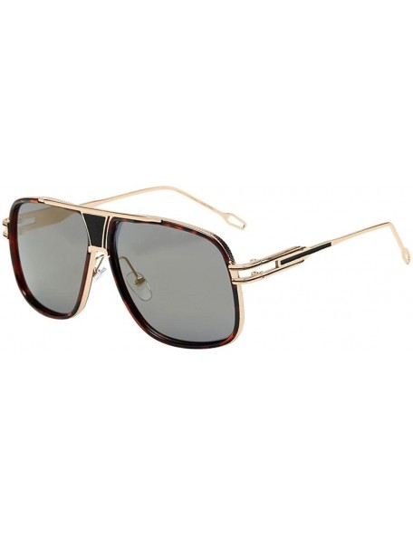 Sport Women Men Fashion Quadrate Metal Frame Brand Classic Summer Sunglasses - A - CD189L5OW6O $19.54