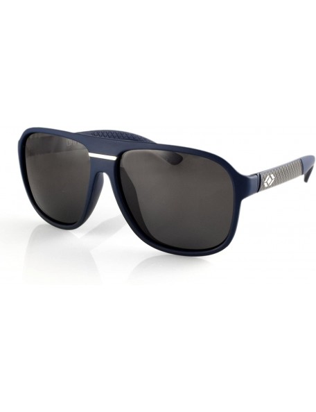 Oversized Madison Polarized Retro Men's & Women's Sunglasses - Navy - CA12N81YUP9 $19.76