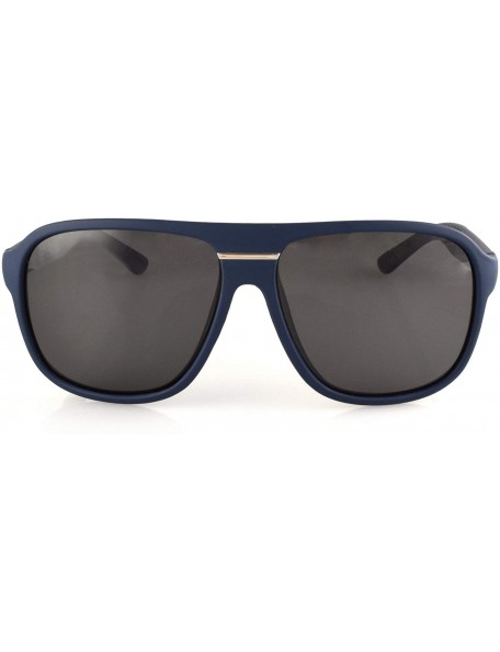 Oversized Madison Polarized Retro Men's & Women's Sunglasses - Navy - CA12N81YUP9 $19.76