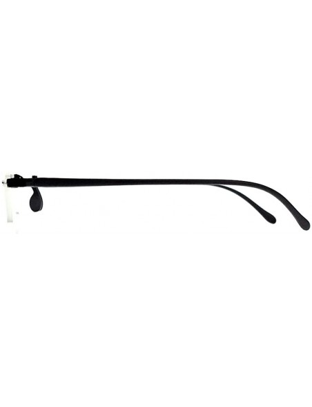Rimless Multi-color Lightweight Unisex Design Frameless Reading Presbyopic Glasses - Black - CM187EM02QI $7.77