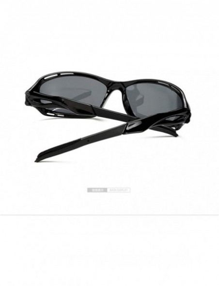 Sport Men Polarized Sunglasses Sports Sun Glasses Driving Mirror Eyewear Male Accessories - Sand Black - CX199L89NMM $11.99
