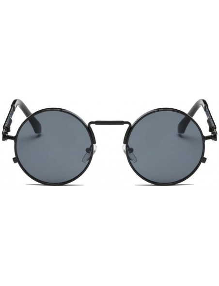 Round Sunglasses Vintage Glasses Integrated - A - CG18DRN73YY $7.06
