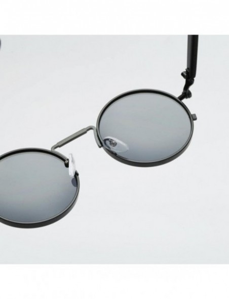 Round Sunglasses Vintage Glasses Integrated - A - CG18DRN73YY $7.06