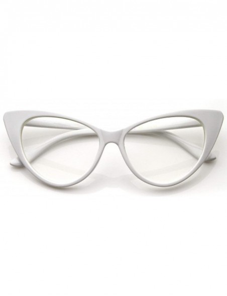 Round Embreeville Cat eye Fashion Sunglasses - White - CV18HGKYTCL $7.72