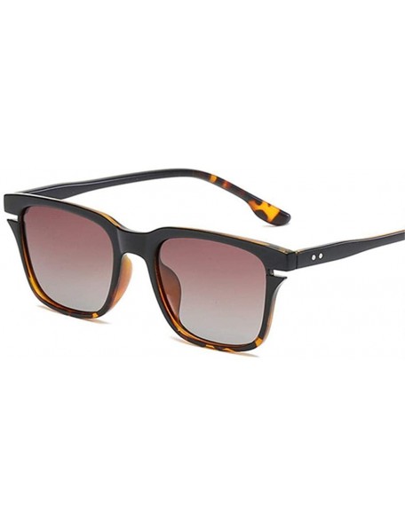 Oversized Men Polarized Sunglasses Driving Driver Sun Glasses For Women Black As Picture - Brown - C018YZWRTGR $9.96