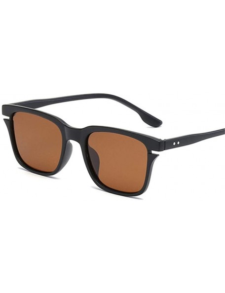 Oversized Men Polarized Sunglasses Driving Driver Sun Glasses For Women Black As Picture - Brown - C018YZWRTGR $9.96
