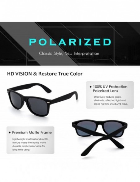 Aviator Classic Brand Design Polarized Sunglasses for Men Women GQF0 - Black Grey - C017YIAHMDD $15.41