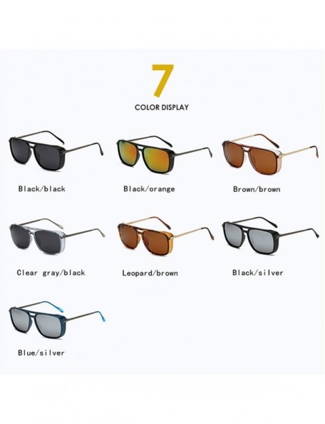 Oval Polarized Sunglasses Men Square Retro Designer Sun Glasses Oculos Masculino Gafas De Goggle UV400 - Brown - CK197Y77465 ...