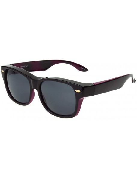 Rectangular Solar Shield-Lakewood Rectangular Fits Over Sunglasses - Red - CL12NH9MEGM $22.18