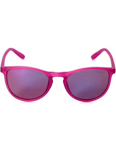 Rectangular unisex-child Pld8016/N Rectangular Sunglasses - Bright Pink - CL127P97KFN $36.08