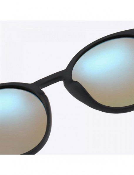 Round 2019 Round Polarized Sunglasses Men Retro Rectangle Classic Vintage SandBlue - Sandblue - CR18YZX8T4A $8.03