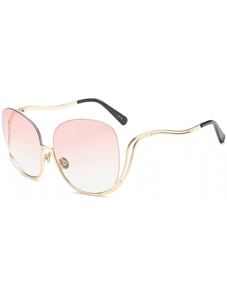 Oval Oval Rimless Sunglasses Women Fashion Retro Sun Glasses Female Metal Frame Gradient Oculos UV400 - CI198OLHGI2 $22.37