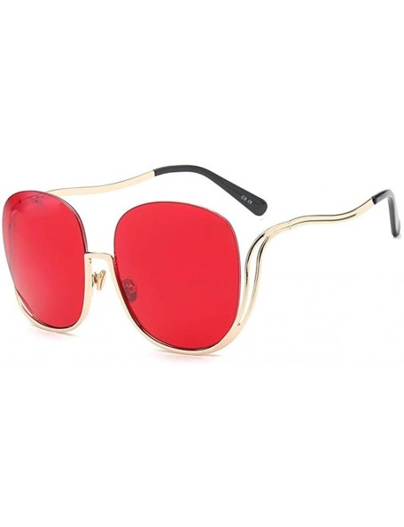 Oval Oval Rimless Sunglasses Women Fashion Retro Sun Glasses Female Metal Frame Gradient Oculos UV400 - CI198OLHGI2 $22.37