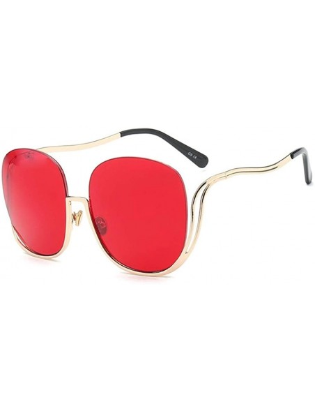 Oval Oval Rimless Sunglasses Women Fashion Retro Sun Glasses Female Metal Frame Gradient Oculos UV400 - CI198OLHGI2 $22.37