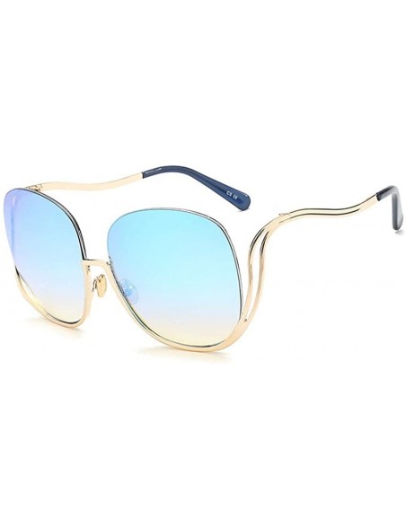 Oval Oval Rimless Sunglasses Women Fashion Retro Sun Glasses Female Metal Frame Gradient Oculos UV400 - CI198OLHGI2 $22.37