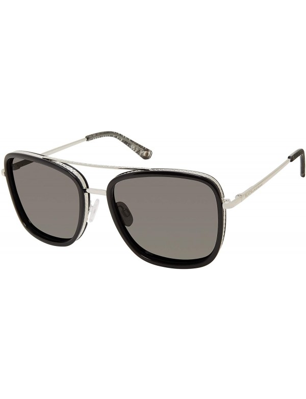 Aviator "Vibe" Designer Sunglasses - Black/Grey - CC18SLNDWHL $34.10