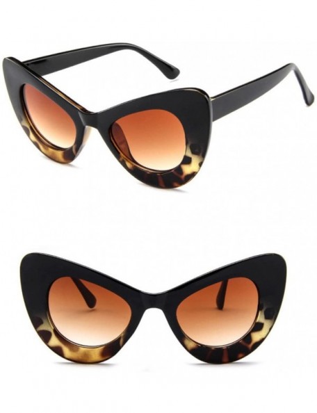 Cat Eye Women Classic Cat Eye Big Oversized Thick Gothic Plastic Vintage Sunglasses - I - CO18NMSTH3K $8.00