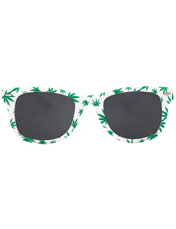 Wayfarer Marijuana Leaf Sunglasses - CN17YCSOE3K $18.06