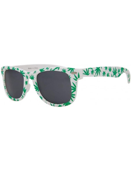 Wayfarer Marijuana Leaf Sunglasses - CN17YCSOE3K $18.06