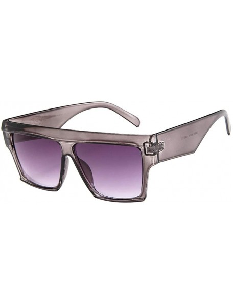 Square Women Men Vintage Retro Glasses Unisex Rhombus Frame Sunglasses Eyewear - F - C218Q6CXN76 $7.67