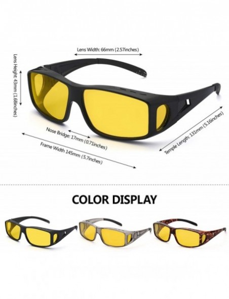 Sport Glasses Driving Polarized Sunglasses Prescription - Night Vision / Matte Black - CI18XRUXDOA $28.19