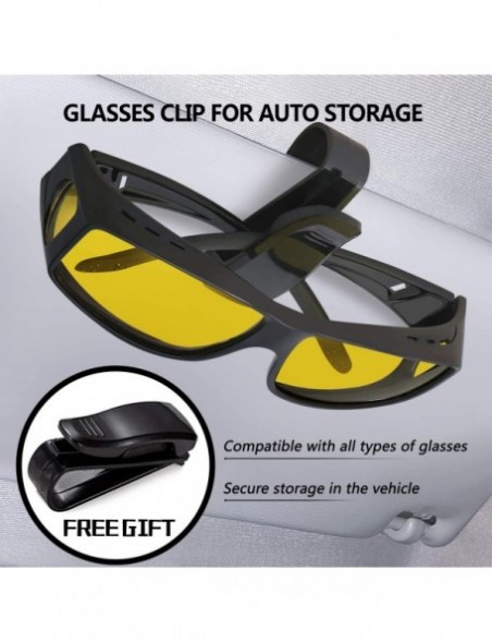 Sport Glasses Driving Polarized Sunglasses Prescription - Night Vision / Matte Black - CI18XRUXDOA $28.19