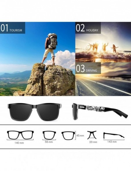 Oversized Vintage Polarized Sunglasses for Men and Women Driving Sun glasses 100% UV Protection - CZ18TA55C5N $17.61