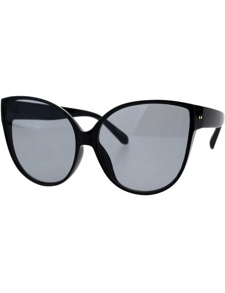 Butterfly Womens Sunglasses Oversized Fashion Big Butterfly Frame UV 400 - Black (Black) - CJ18OE4S4D0 $10.01