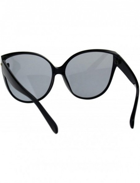 Butterfly Womens Sunglasses Oversized Fashion Big Butterfly Frame UV 400 - Black (Black) - CJ18OE4S4D0 $22.37