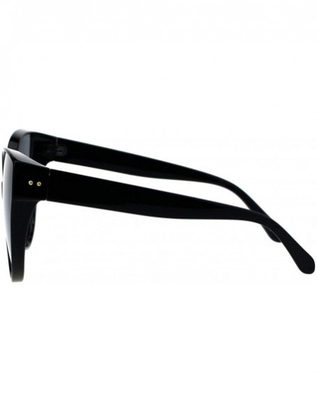 Butterfly Womens Sunglasses Oversized Fashion Big Butterfly Frame UV 400 - Black (Black) - CJ18OE4S4D0 $22.37