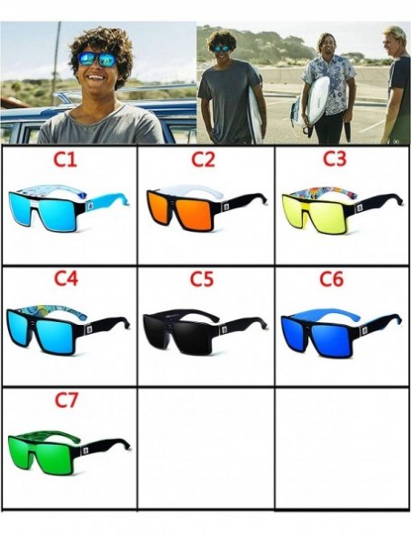 Square new Polarized Sunglasses Men Male Cool Outdoor for Driving Goggles Eyewear gafas de sol hombre - C818AUCR478 $11.46