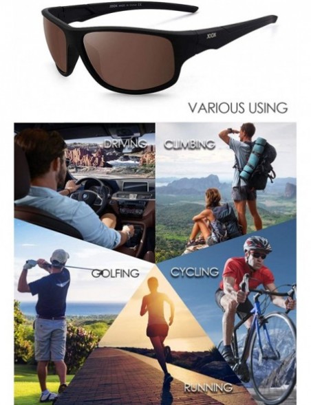 Sport Sunglasses for Men Polarized UV Protection Sports Glasses Driving Cycling Fishing Running Baseball - CL18TI6CMXQ $17.34