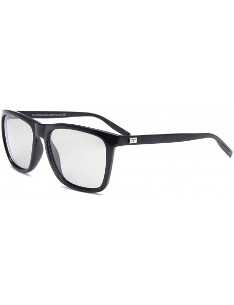 Rectangular Vintage Aluminum Sunglasses for Men/Women 57MM Polarized Sunglasses TL7005 - Photochromic - CN18HAORTCN $12.14