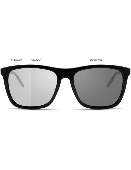 Rectangular Vintage Aluminum Sunglasses for Men/Women 57MM Polarized Sunglasses TL7005 - Photochromic - CN18HAORTCN $12.14