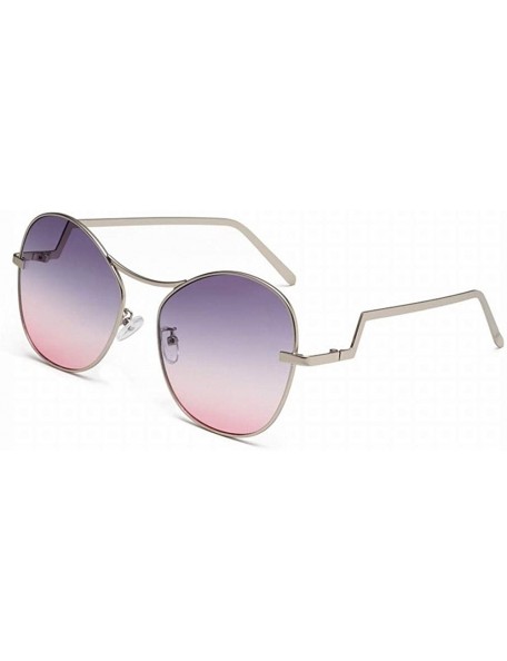 Goggle Big Box Ladies Sunglasses Fashion Trend Metal Sunglasses - Style 5 - CE18U0G7DQR $19.95