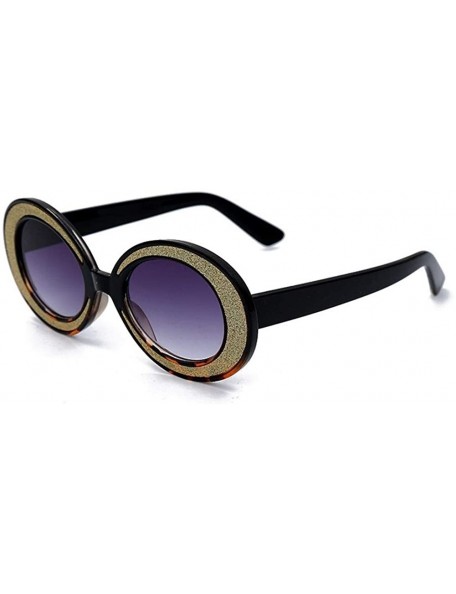 Oval Fashion Sunglasses Oversized Glasses Personality - 2 - C5198G952E0 $26.61