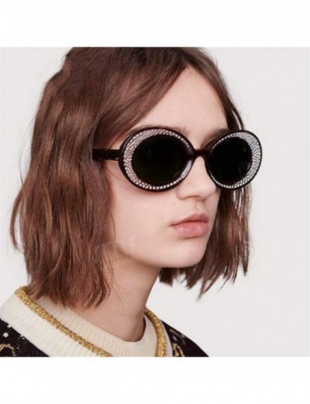 Oval Fashion Sunglasses Oversized Glasses Personality - 2 - C5198G952E0 $26.61