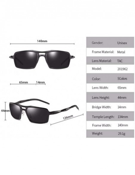 Aviator Aluminum Magnesium Polarizing Sunglasses Sports Sunglasses Men's Riding Glasses - A - CS18QD28WTK $33.16