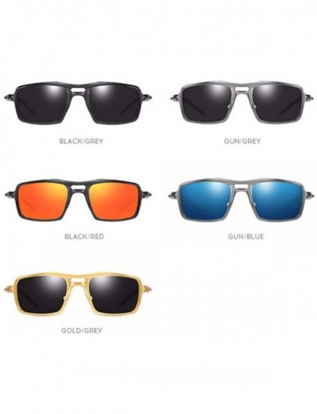 Aviator Aluminum Magnesium Polarizing Sunglasses Sports Sunglasses Men's Riding Glasses - A - CS18QD28WTK $33.16