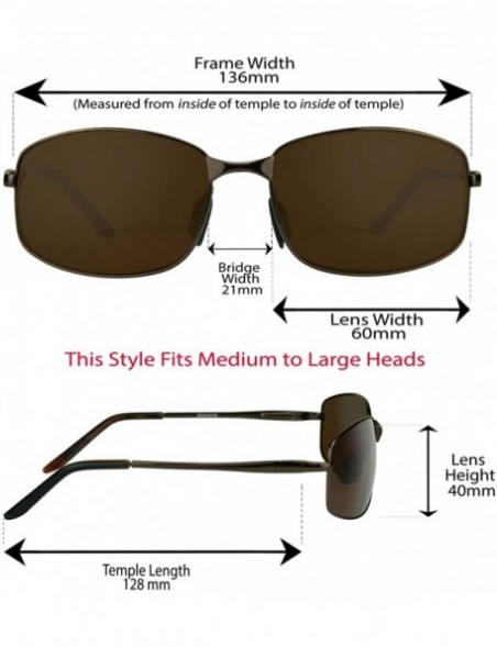 Square Square Bifocal Sunglasses for Men with High Nickle Frames. (Smoke + Bronze Combo- 3.00) - CX1897XYOAN $20.54